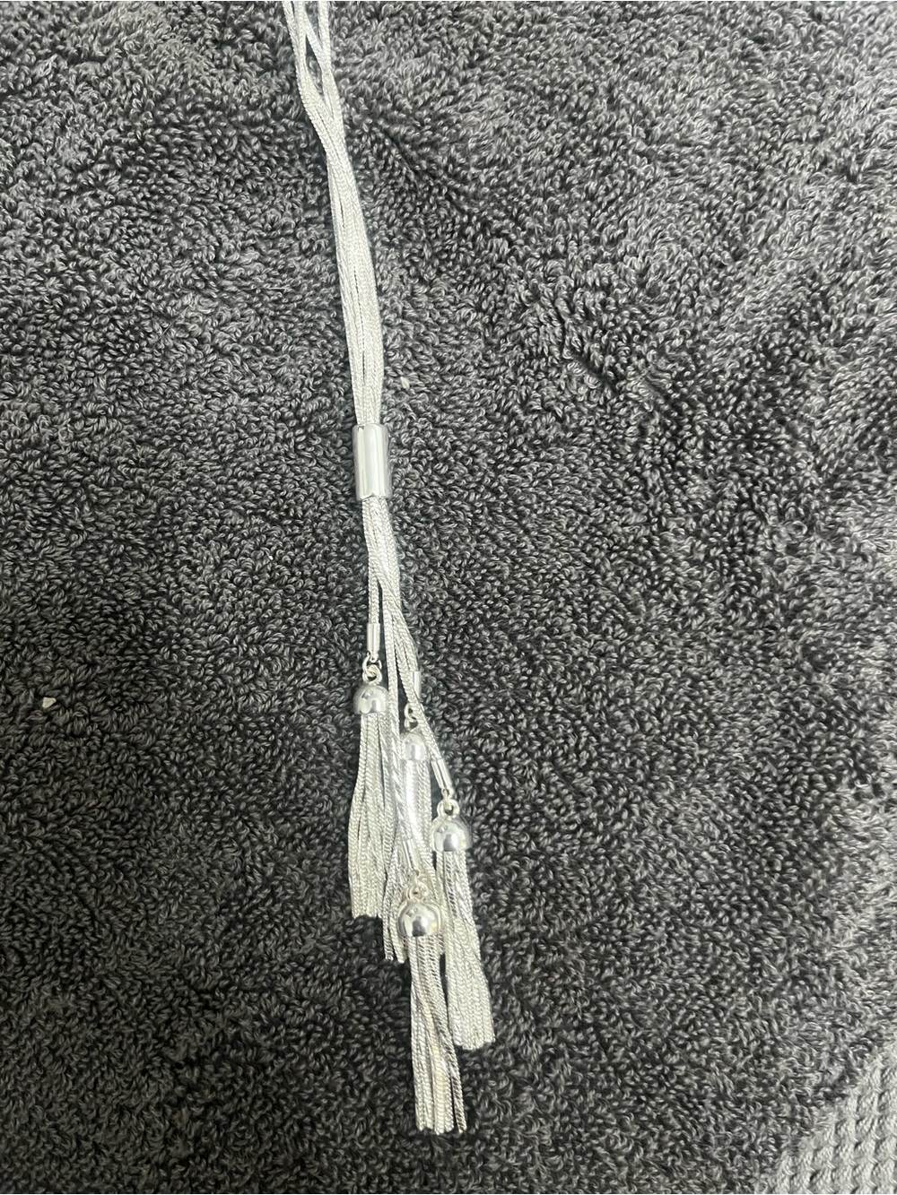 Women’s Silver Tassel Necklace